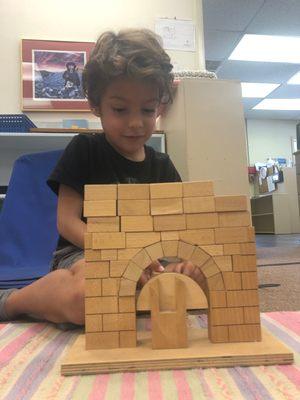 Luca built a Roman Arch