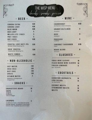 Latest menu! Summer 2023