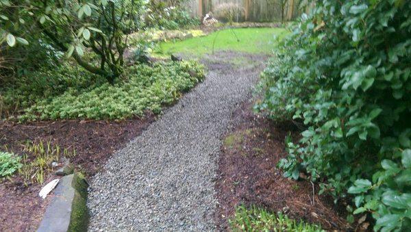 New gravel paths we installed for a customer.