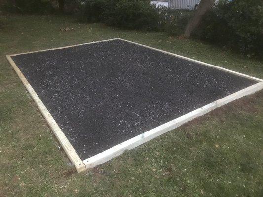 Shed Pad Installation