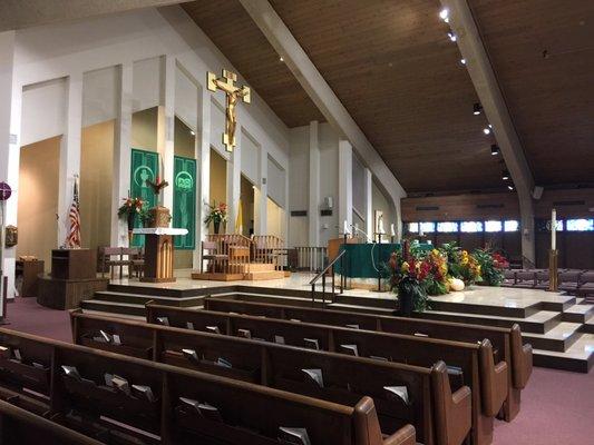 Inside the sanctuary - the alter