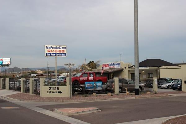 Right on I-17.  On the East side frontage road on the corner of Lone Cactus.