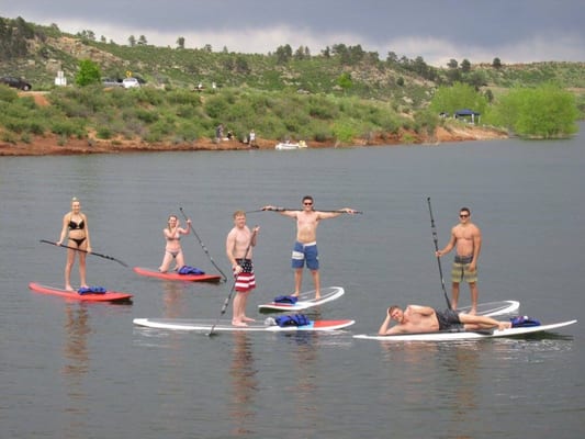 Perfect way to enjoy the lake with friends!