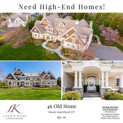 We need homes for sale in all price ranges throughout Hartford County. Now is the time to maximize your ROI. Call me today!