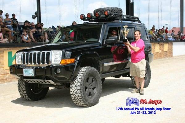 6" JBA Lift Kit on Jeep Commander with 4xGuard armor