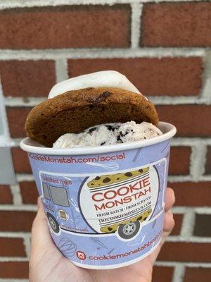 Oreo ice cream and smores cookie