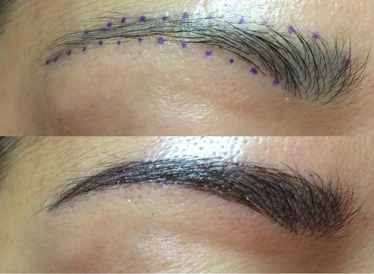 Permanent Makeup - Before and After