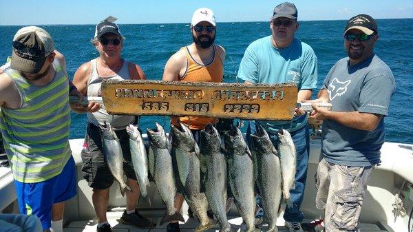 A summer catch on lake Ontario