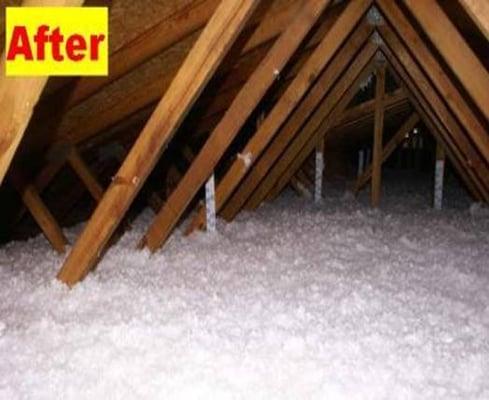 Attic that is insulated properly