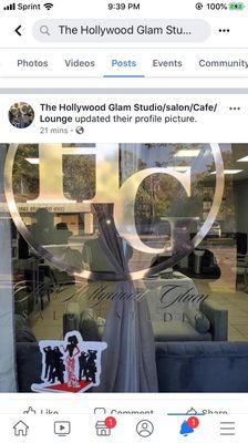 Outside of the Hollywood Salon