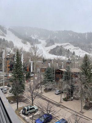 Picture from the condo's sliding windows