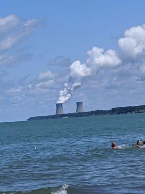 Power plant picture taken from beach