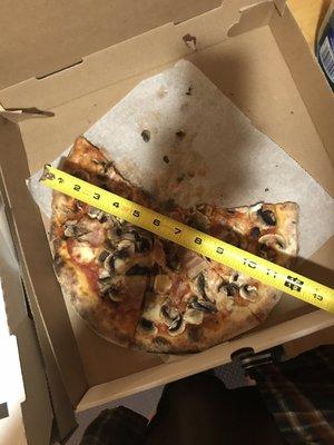 Soggy, bland, and barely 12 inches.