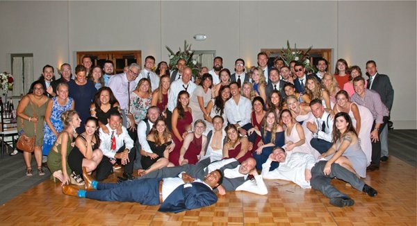 This is the ending shot we take at our weddings, normally taken about midnight. Fun, fun and more fun.