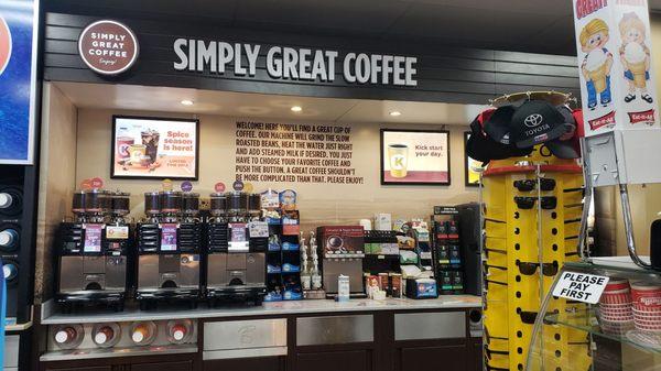 Simply Great Coffee section