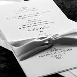 Elegant Layered wedding invitations