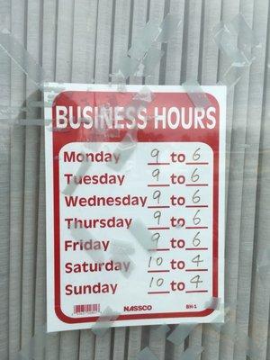 Business Hours