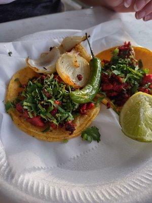 Pastor with grilled onion.