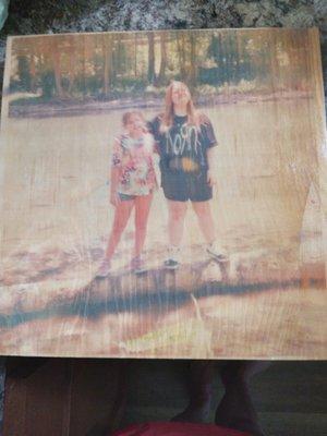 Pictures on wood