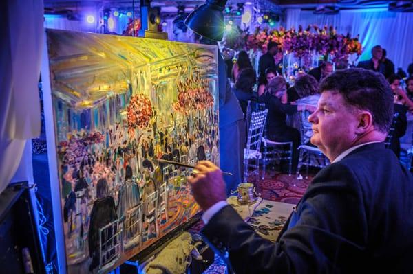 Live painting during an event...life memory