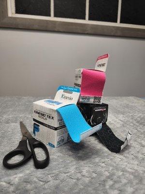 Kinesiology tape is one modality we use to aid recovery