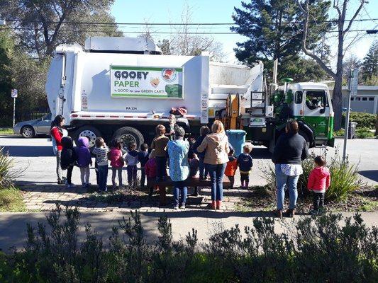 Our friends at green waste teaching the kids about recycling!