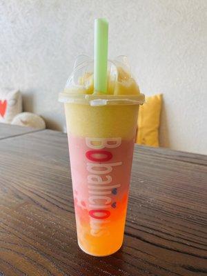 Mango strawberry slush