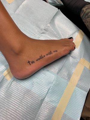 Tattoo on foot