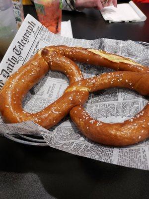 Giant pub pretzel