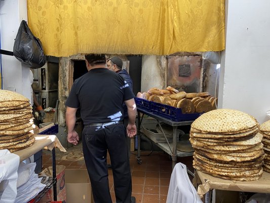 Matzo and clay oven