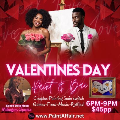 Valentine's Day paint and sip in Palmdale, Ca