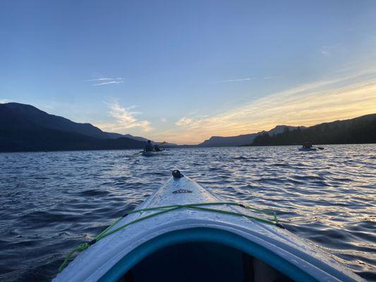 Finale of the sunset on the Columbia river