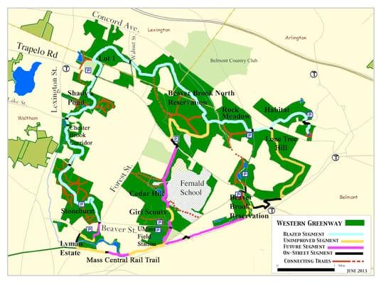 Rough map of the entire Greenway.