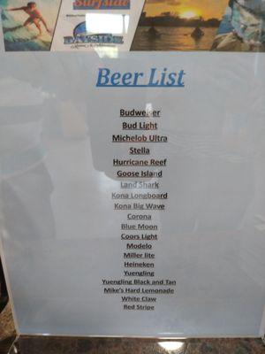 Beer list