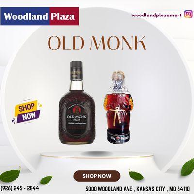 Embrace the rich and flavorful tradition of Old Monk, now available at Woodland Plaza.