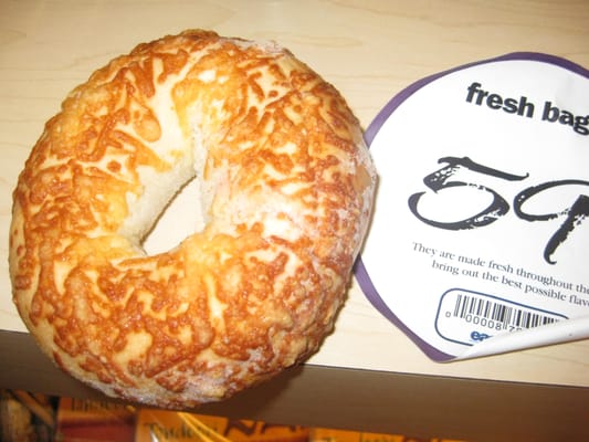 Fresh from frozen bagel, 'icing' is real ice