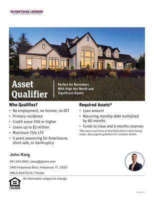 Asset Qualifier Loans