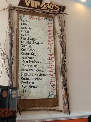 Price List