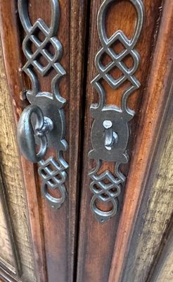 Antique entryway piece, broken handles