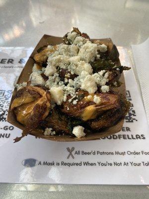 Brussels with bleu cheese