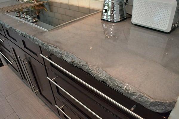 Counter tops can look like wood, marble or your own creation!