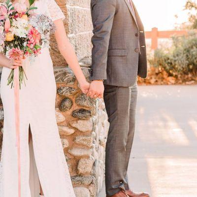 Gorgeous pastel bouquet for elopement