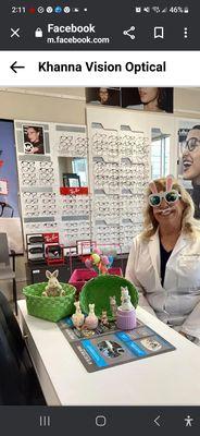 Welcome Spring with Dr. Linda Hammer at khanna vision  oxnard and moorpark locations!!! Come by and have a look!!