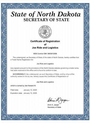 Our State License