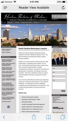 Raleigh NC Chapter 7 and Chapter 11 bankruptcy lawyers