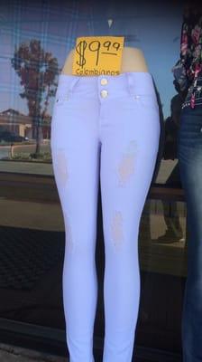 White jeans sizes 0-15 for 9.99$ Green Mannequin 3616 Ming Ave Bakersfiled