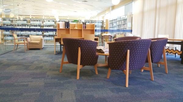 Inside the Quiet Reading Area.