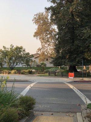 The historic Sutter's Fort and Park is across the street.