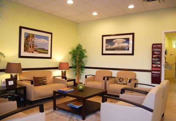 Our bright and comfortable waiting room