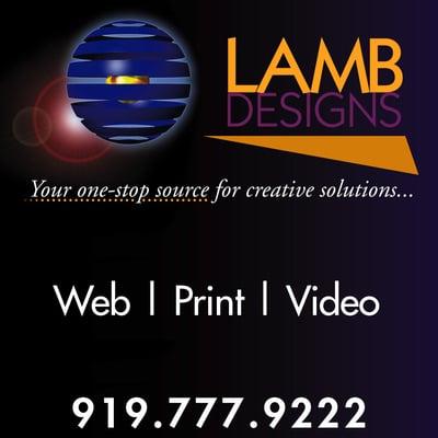 Lamb Designs - Sanford, NC - 919-777-9222 - www.LambDesigns.com - Since 1995, award-winning graphic design for print, web, video